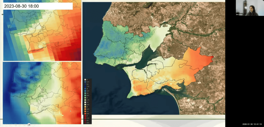Ines Girao presents the work done in the optimisation of coastal areas predictions of heat extremes.